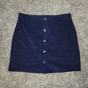 Old Navy Snap Button Front Corduroy Skirt, Sz. 12